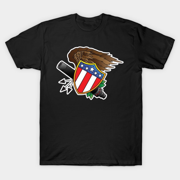 Old Glory T-Shirt by OrneryDevilDesign